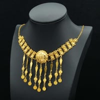 عقد ذهب كرسي جابر عيار 21 (N5468)