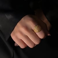 خاتم ذهب عيار 21 (R4645)