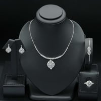 طقم ذهب ابيض (S4589)