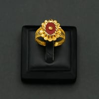 خاتم ذهب شرقي عيار 21 (R6007)