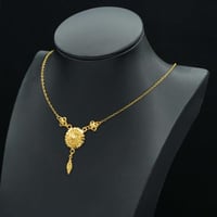 عقد ذهب كرسي جابر عيار 21 (N5484)