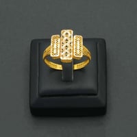 خاتم ذهب نسائي عيار 21 (R5855)