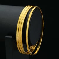 غوايش نسائي ( خيوط الذهب ) عيار 21 (B5722)