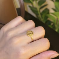 خاتم ذهب عيار 21 (R4256) WF