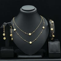 طقم ذهب ايطالي بدون خاتم (S4333)