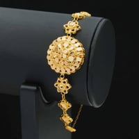 سوارة ذهب كرسي جابر عيار 21 (B6065)