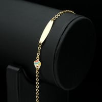 سوارة ذهب أطفال ( قابلة للكتابة ) (B3974)