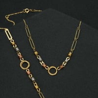 عقد + سوارة ذهب ايطالي (NB4377)