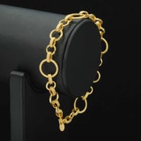 سوارة جنزير ذهب ايطالي (B6584)