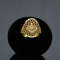 خاتم ذهب عيار 21 (R4619)