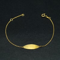 سوارة ذهب اطفال ( قابلة للكتابة ) (B3957)