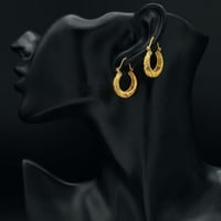 حلق ذهب عيار 21 (E3665)