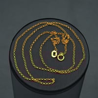 سلسال ذهب حلقات عيار 21 45 سم (N4526)