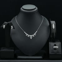 طقم ذهب أبيض (S4298)