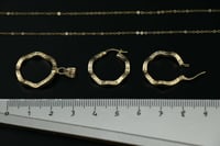 عقد + حلق ذهب - ايطالي (HS1768)