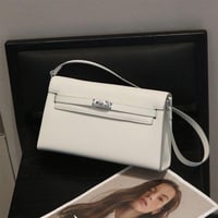 شنطة بيوند باوتش كيلي ستايل مع 2ستراب- ابيض