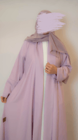 عبايه صيفي بنفسجي
