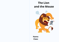 مطوية القصة stories قصة الأسد والفأر - انجليزي راب...