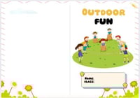 مطوية outdoor fun (انجليزي رابع الترم الثاني)