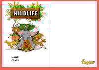 مطوية wildlife قاعدة المقارنة ( انجليزي رابع خامس...