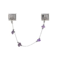 Purple stone chain