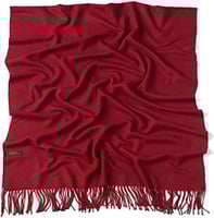 شال عنابي شتوي فاخر نسائي