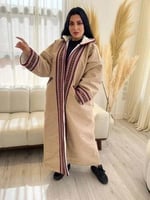 فروه شتوي نسائي لون بيج سدو