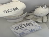 بكج هديه من بطانيه وفوطه ودميه