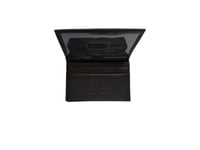 محفظة بطائق جلد طبيعي شفافة