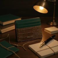 محفظة بطائق رجالية بنقشة فريدة