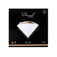 فلتر قهوة V60 كلارا 100 فلتر مقاس 02