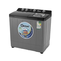 غسالة دانسات حوضين 13 كيلو رصاصي - DAN14TW