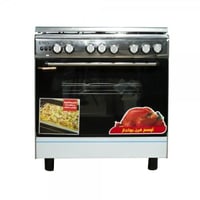 فرن غاز يونكس استيل مفتاح سلفر - C6090S3V.AC