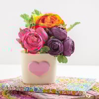 4488 ڤازة القلب بألوان الباستيل (للقطعة)