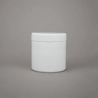 برطمان اسطواني 350 ملي ابيض كامل@