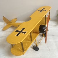 ديكور طيارة شراعية حديد انتيك صفراء