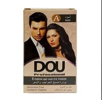 مسحوق صبغ الشعر والحواجب من دو-اسود