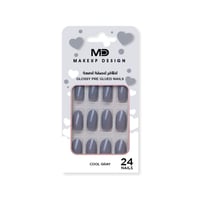 اظافر لاصقه لامعه كول جراي NG10 من إم دي