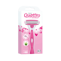 شيك كواترو ماكينة حلاقة نسائية للبشرة الحساسة + غي...