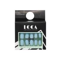 لوكا، أظافر صناعية، شكل أوفال، لون بيبي بلو - 24 ق...