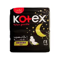 كوتكس فوط صحية ماكسي ليلي ثري دي 24 قطعه