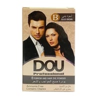 مسحوق صبغ الشعر والحواجب من دو-اسود بني