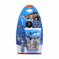 فرشاة أسنان للأطفال ناعمة مع كوب للشطف نيكلوديون