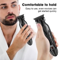 ماكينة حلاقة احترافية لاسلكية للرجال لتشذيب اللحية...