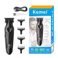 ماكينة حلاقة احترافية لاسلكية للرجال لتشذيب اللحية...