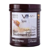 كريم حمام زيت حليب وعسل والكيراتين للشعر من فيزو -...