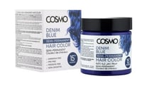 صبغة شعر شبه دائمة خالي من الأمونيا لون ازرق 15 غس...