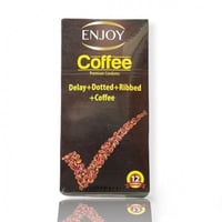 واقي ذكري بنكهة القهوة من انجوي- 12 قطعة