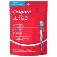 فرش اسنان كولجيت , استخدام مره واحدة , عدد 24 حبة