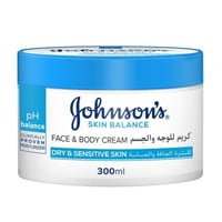 جونسون كريم للوجه والجسم للبشرة الجافه والحساسة 30...
